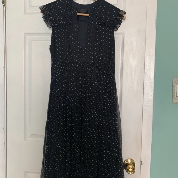 Jill Stuart, Polka Dot Silk Chiffon Dress - Picture 1 of 7